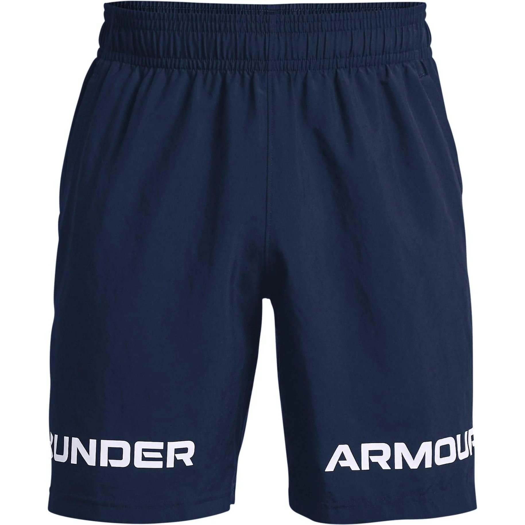 Under Armour Woven Graphic Wordmark Mens Training Shorts - Navy - Image 5