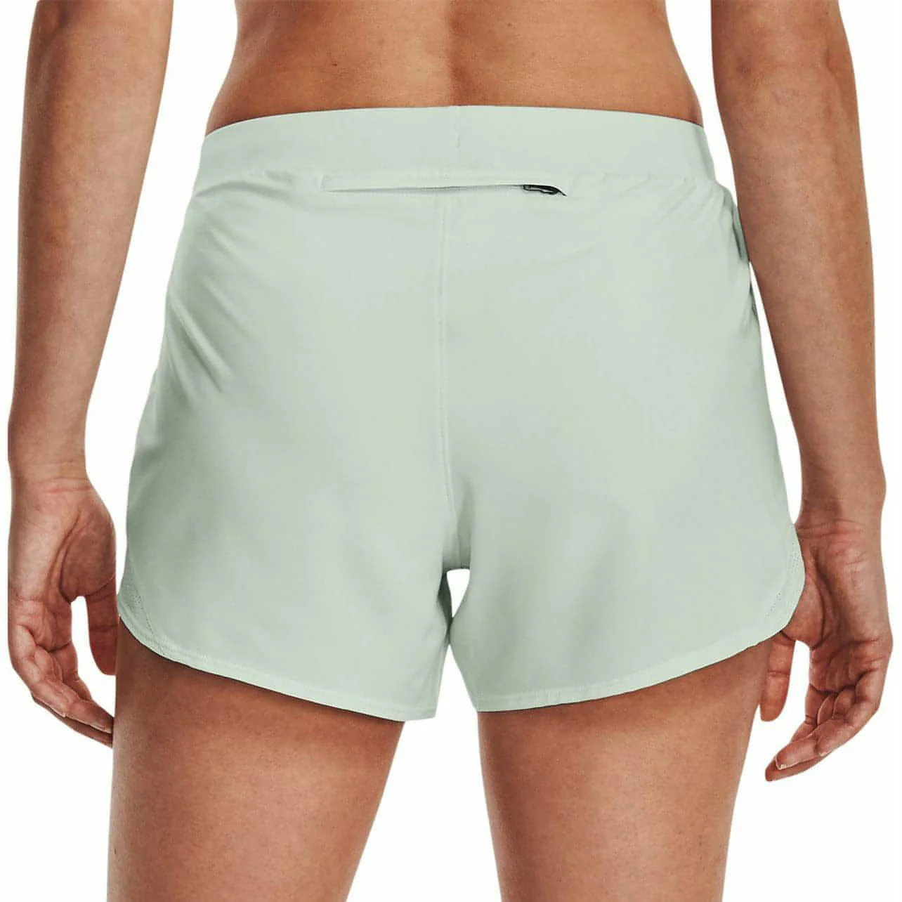 Under Armour Fly By Elite 3 Inch Womens Running Shorts - Green - Image 2