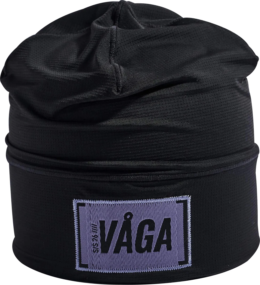 Vaga Lightweight Mesh Skull Running Beanie - Black