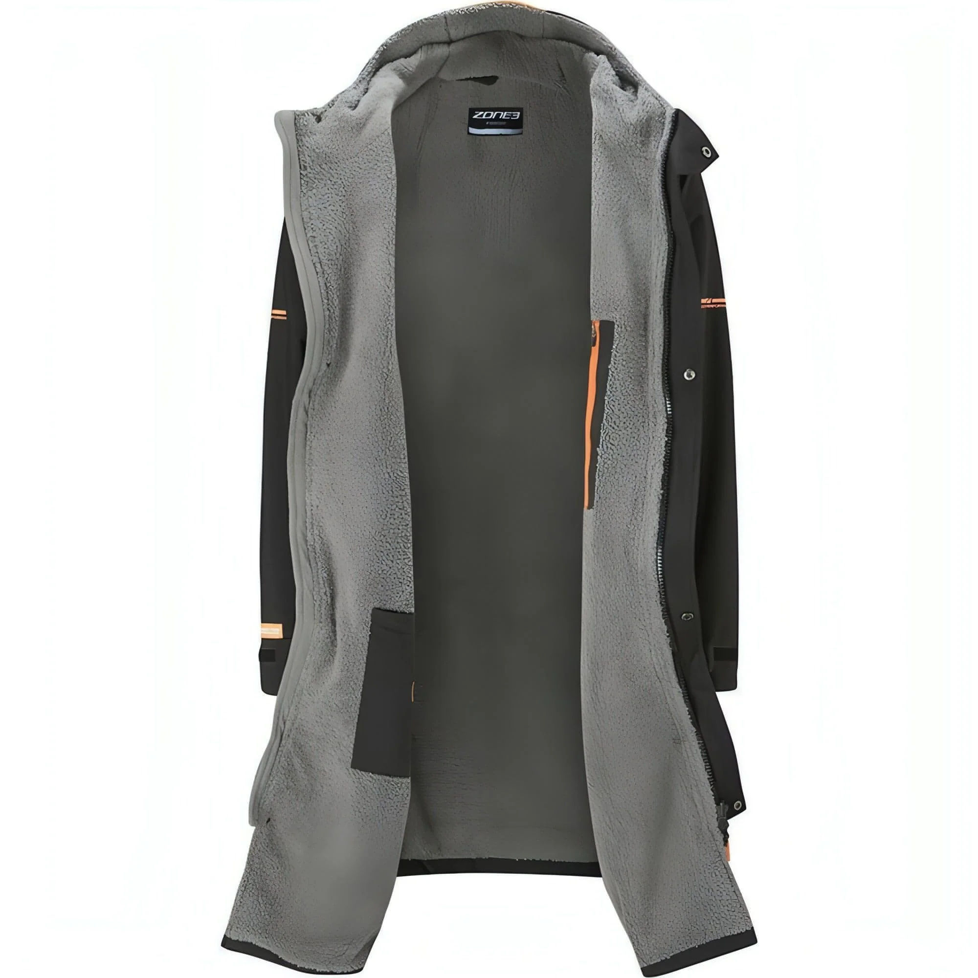 Zone3 Heat-Tech Polar Fleece Changing Robe - Black - Image 3